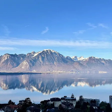 Vue Epoustouflante A Montreux Veytaux